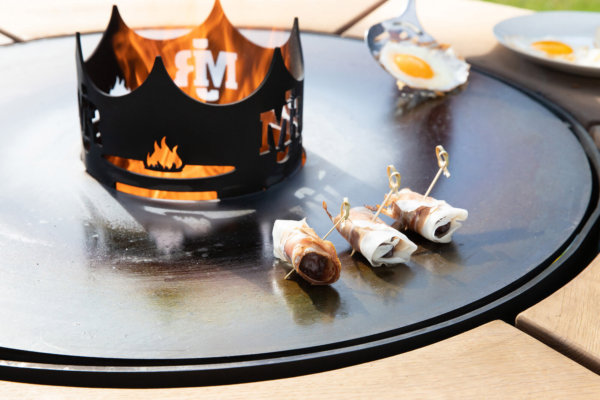 MAJOR Event-Feuergrill Esstisch mit großer Plancha Grillplatte für 6-8 Personen – Bild 12